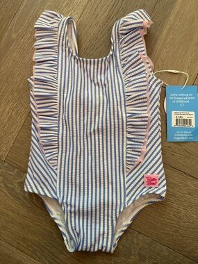 RuffleButts Girls Swimsuit